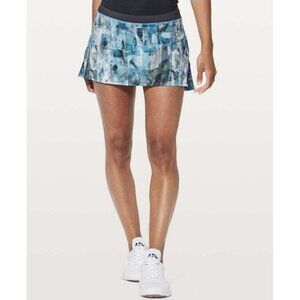 Lululemon Play Off The Pleats Skirt *13" Sun Dazed Multi Blue Size 10 EUC